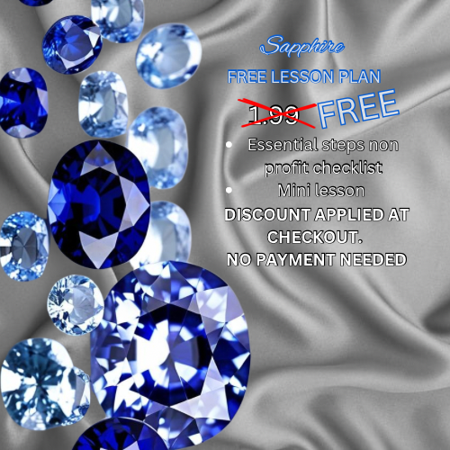 How to Start a Nonprofit 501(c)3 ~ SAPPHIRE ~ FREE